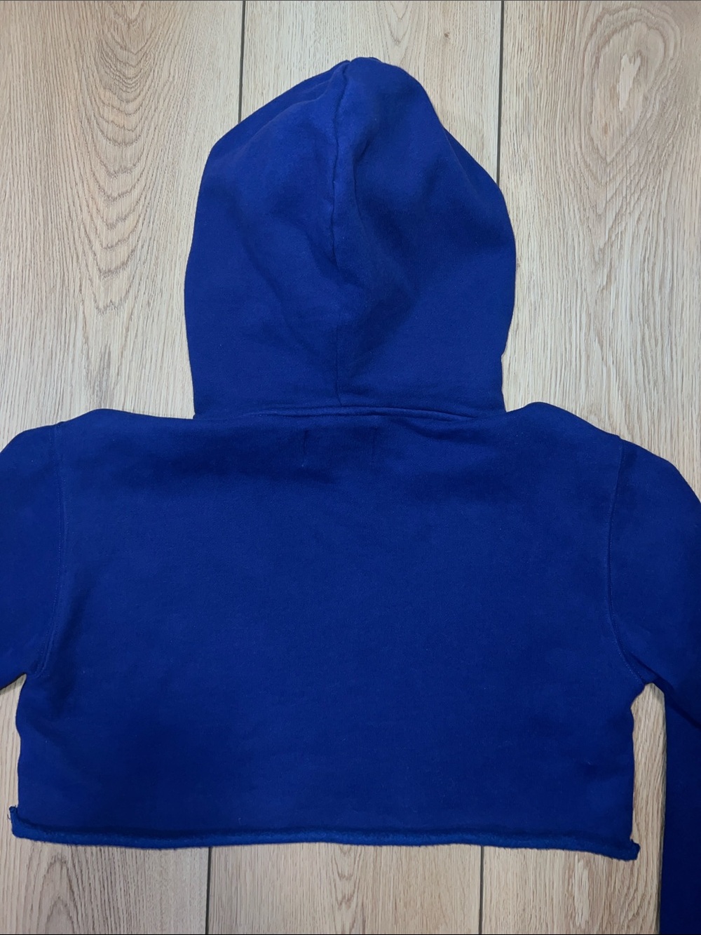 Vintage TNA Royal Blue Cropped Hoodie - Picture 14 of 15
